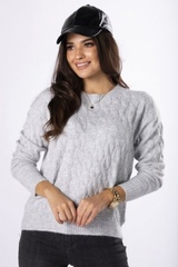 Sweter damski vittoria ventini patricia m83134 grey