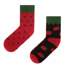 Skarpety wzorzyste skarpol funny 80 truskawka