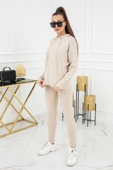 Komplet damski vittoria ventini kim pearl buttons pu1121 beige