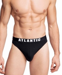 Slipy męskie 3mp-094 czarne 3-pack atlantic