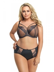 Figi damskie gorsenia paradise k497 szare