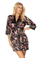 Szlafrok damski paris czarny donna