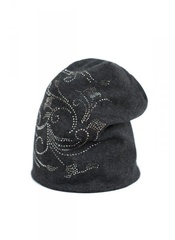 Czapka damska art of polo 21294 zawijasek