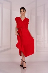 Sukienka damska merribel merlotina red