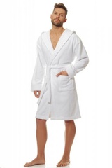 Szlafrok męski l&l 2103 white