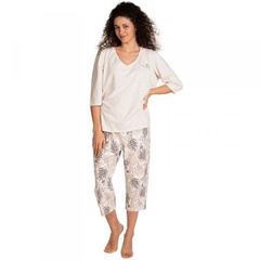 Piżama damska lama l-1395 py-02 plus size