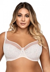 Biustonosz miękki ava 1396 crystal biały plus size