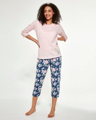 Piżama damska cornette 463/288 3/4 flower plus size
