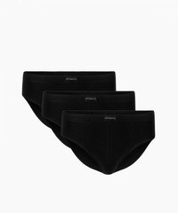 Slipy męskie 3bmp-006 czarne 3-pack atlantic