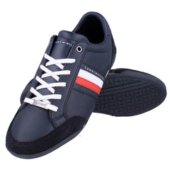 Tommy hilfiger corporate material mix cupsole - sneakersy męskie