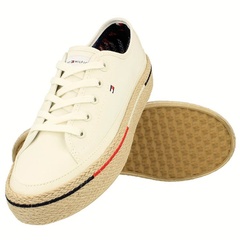 Tommy hilfiger platform rope sneakers - tenisówki damskie na platformie