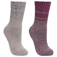 Skarpety turystyczne damske hadley grape trespass 2 pary - 36-39