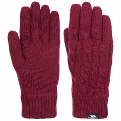 Rękawice zimowe damskie sutella trespass burgundy - l/xl