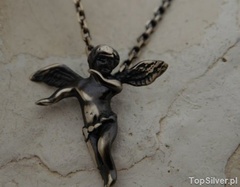 Angel - srebrny wisiorek anioła