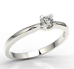 Pierścionek zaręczynowy z białego złota z diamentami lp-8110b