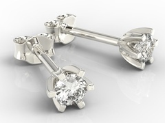 Kolczyki z białego złota z diamentami lpk-8032b