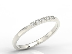 Pierścionek z białego złota z diamentami 0,10 ct wzór bp-3510b