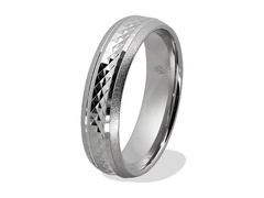 Obrączka z białego palladowego złota łn-37b-light-m