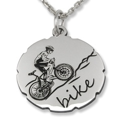 Wisiorek srebrny bike-1