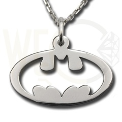 Wisiorek z łańcuszkiem ze srebra batman- 1
