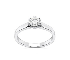 Pierścionek ze złota z brylantem 0,50ct f/vvs1, bp-2150b