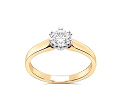 Pierścionek ze złota z brylantem 0,60ct f/vvs1, bp-2160zb