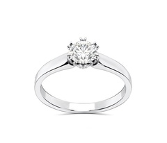 Pierścionek ze złota z brylantem 0,60ct f/vvs1, bp-2160b