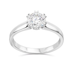 Pierścionek zaręczynowy z brylantem 0,90ct g/si1 z białego złota bp-2190b