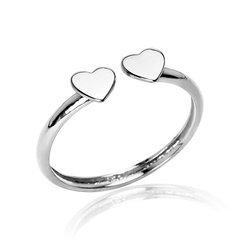 Staviori pierścionek. srebro 0,925. wymiary 11x5 mm. szerokość obrączki ok. 1,5 mm.   miłość czuć w powietrzu z tym prześlicznym srebrnym pierścionkiem.   